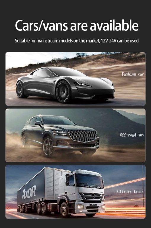 Autoladegerät, USB C, USB A, Schnellladen, max. 86 W, 2 Kabel, einziehbar - Image 6