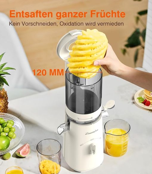 Entsafter, kein Vorschneiden von Obst und Gemüse nötig Entsafter, Saftreinheit bis zu 99,6%, 1,5 Liter - Image 6