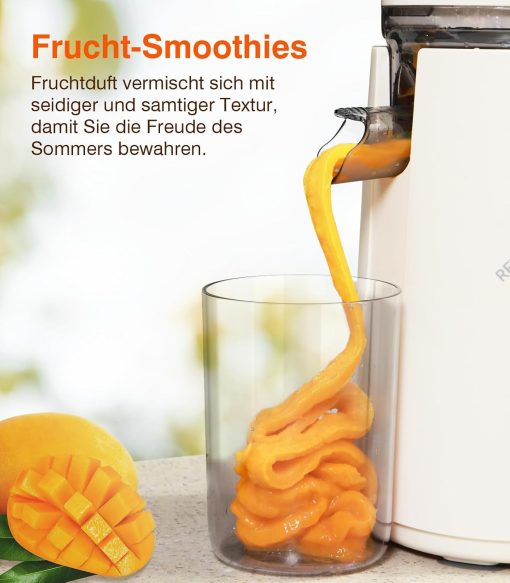 Entsafter, kein Vorschneiden von Obst und Gemüse nötig Entsafter, Saftreinheit bis zu 99,6%, 1,5 Liter - Image 2