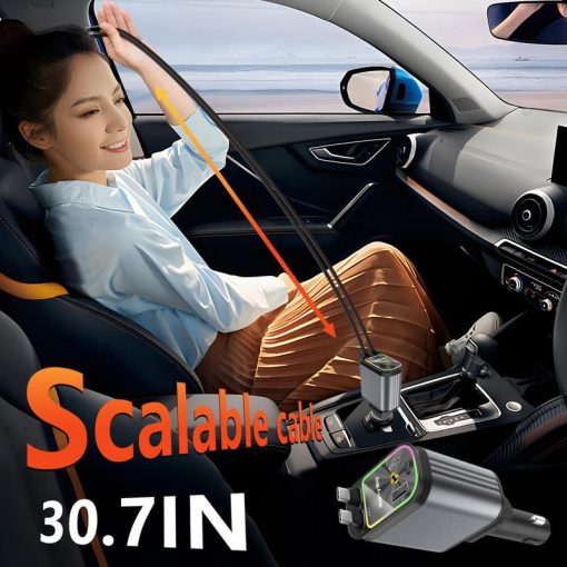 4-in-1-Autoladegerät mit Sternenprojektor-Nachtlicht - Image 7