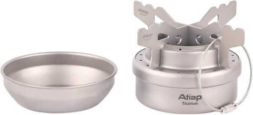 Titanium Alloy Alcohol Stove Mini Camping Stove - Image 2