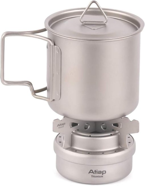 Titanium Alloy Alcohol Stove Mini Camping Stove - Image 4