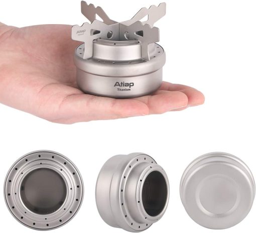 Titanium Alloy Alcohol Stove Mini Camping Stove