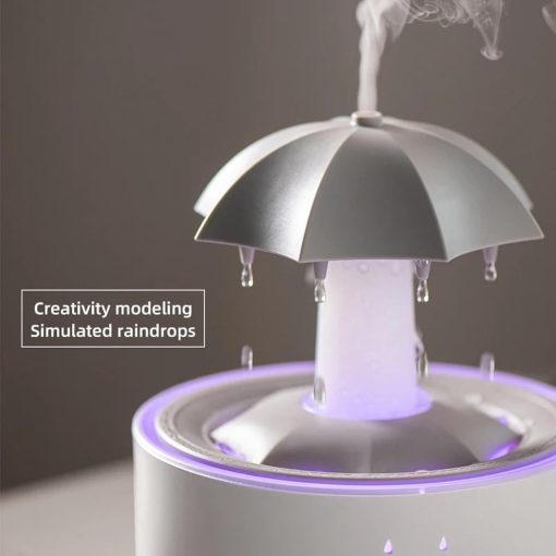 Umbrella Humidifier, Aromatherapy Diffuser, (with remote control) (white) - Image 3